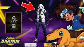 COMO SACAR EL CONJUNTO PANDA FREE FIRE 💎 RULETA DE TOKENS TOKEN EL ELEGIDO 😱 DIGIMON x free fire