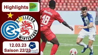 Highlights: Grasshopper Club Z&uuml;rich vs FC Wintertur (12.03.2023)