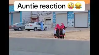 Reaction aunty rok k wheel dakny lag gai🤪🤪