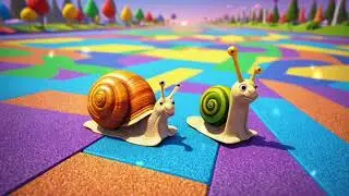 Snail on the Color Road &ndash; A Slow and Silly Rainbow Journey Song for Kids