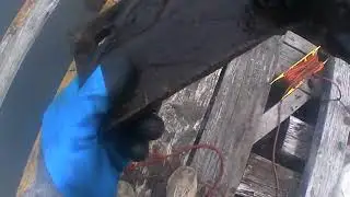 Railroad Hardware from Bridge Magnet Fishing #rr #railway #look #fishing #history #river #shortvideo