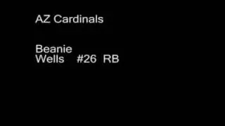 Beanie Wells #26 RB Cardinals ShoutOut 002