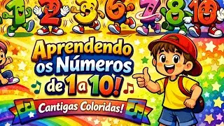 Música dos Números | Cantigas Coloridas🎶
