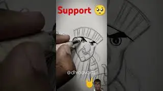 Drawing chin tapak Ke Dum Dum🤘 #drawing #art #draw #sketch #mastershorts