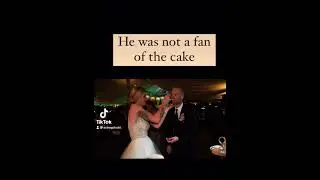 The groom was not feeling the wedding cake