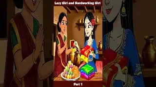 Lazy Girl and Hardworking Girl | urdu Fairy tales || urdu bedtime stories