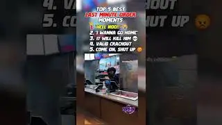TOP 5 BEST LAST MINUTE ORDER MOMENTS #top5 #funny #moments #ranking #best #lastminute #order