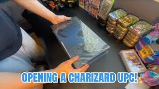 Opening a charizard upc with my sister!