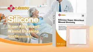 How to Use Silicone Super Absorbent Dressing | Waterproof Test & Absorption Demo