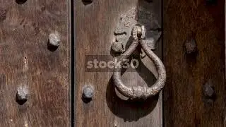 Old Wooden Door, Holy Trinity Church, Mossley, Congleton, Cheshire, UK