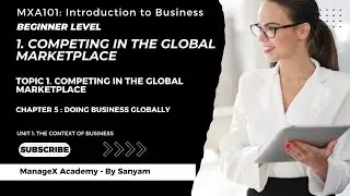 Unit 1.5.1 - 1. Competing in the Global Marketplace | International Business Strategies | MXA101
