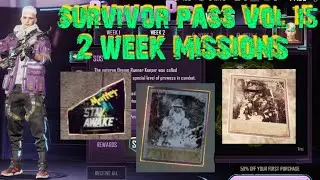 new state mobile:survivor pass vol.15 🥰 2 week missions 🤩 all locations 💋миссии 2 недели, локации