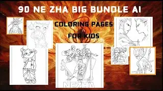 🔥 THE HIGHEST GROSSING ANIMATION EVER? 90+ Ne Zha Mega Coloring Bundle (Canva Editable!) #nezha
