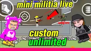Mini Militia Live Streaming Unlimited Custom Room Join Kingstarda2