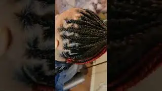 #knotlessbraids #braids #redhair #knotless #wandaful