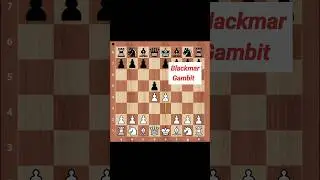 Mind blowing Queen sacrifice in Blackmar gambit #chess