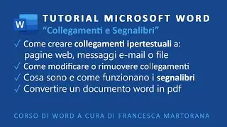 WORD | Microsoft 365 - Tutorial 13: Collegamenti e segnalibri