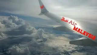 Looking at the scenery out the airplane window