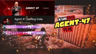RANDOMLY 50K+ YOUTUBER @AGENT-47 GAMING CAME TO MY TDM MATCH ( FRIENDLY MATCH)
