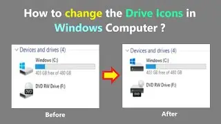 How to change the Drive Icons in Windows Computer ?