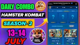 Hamster Kombat Game Dev Daily Combo | 14 July Hamster Kombat Daily Combo | Hamster Daily Combo