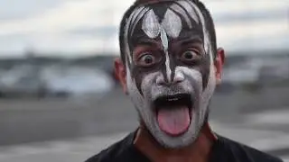 Getting the Gene Simmons makeup treatment in Syracuse, NY