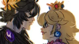 New VS Old Main - Dark Pit & Peach NO SHIP ART. (SSB Ultimate Speedpaint)