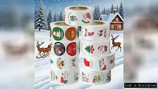 500PCS Merry Christmas Stickers &ndash; Xmas Party Seal Labels for DIY Gifts, Baking Packages, Envelopes &
