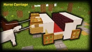 Minecraft - How To Make A Horse Carriage