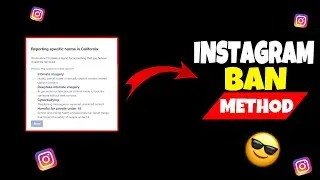 New Instagram account ban method | 2026 method |