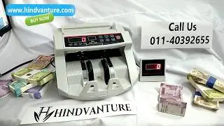 HINDVANTURE Cash Counting Machine With Fake Note Detector