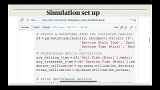 Emergency room simulation using Simpy