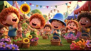 Here We Go Gathering Nuts in May 🌰 | Kids Nursery Rhymes & Baby Songs USA