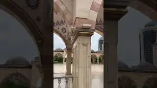 The beautiful mosque in Republic of Chechnya