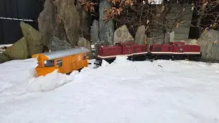 Schneepflugeinsatz auf der Selketalbahn HSB Gartenbahn Piko 