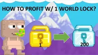 Growtopia | How To Profit w/ 1 World Lock