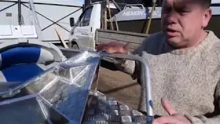 Алюминиевая моторная лодка Wyatboat 390M с консолями