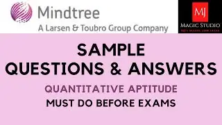 MINDTREE APTITUDE QUESTIONS | Mindtree Hiring 2022/23 | Pattern | Sample Questions | MUST DO | MJ