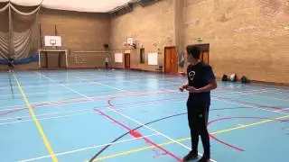 30 metre sprint testing speed.