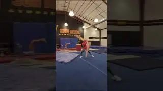 Double Layout on Floor.                  #gymnast #collegegymnastics
