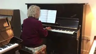 High gloss black Pruthner piano