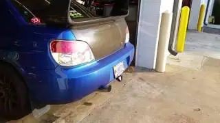 Straight piped STI with 400whp by Just-N-Tyme Automotive
