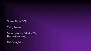 Game Show (30) - Craig Austin | Sound Ideas (SIPML-C01) [Full Track] - PML Stinglinks #734