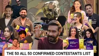 All 50 Contestants List Of The 50 Show|Colors TV Jio Hotstar The 50 Contestants Final Confirmed List