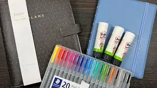 🖊️📚🌈✨ Stationery Craft haul (UNBOXING + SWATCHES) Filofax planning supplies brush pens