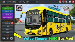 How to add VOLVO 9600 Bus Mod For BUSSID Mein Indian Bus Mod kaise Add Kare | 😱