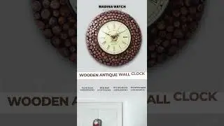 🕰️ Madina Watch | Authentic Wooden Antique Wall Clock | Since 1965 | Luxury Home Decor