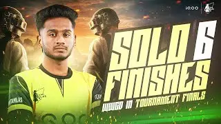 Solo 6 Finishes💀WWCD in GSG Tournament Finals | Team 18 Finishes Rondo Domination🔥| iQOOxTTFoxOP💛