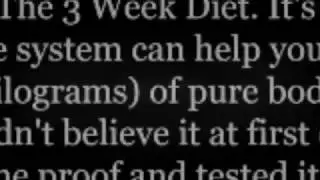 The 3 Week Diet Review