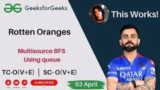Rotten Oranges | Multisource BFS | GFG POTD Today | C++ Easy Solution |  3 April | #thisworks